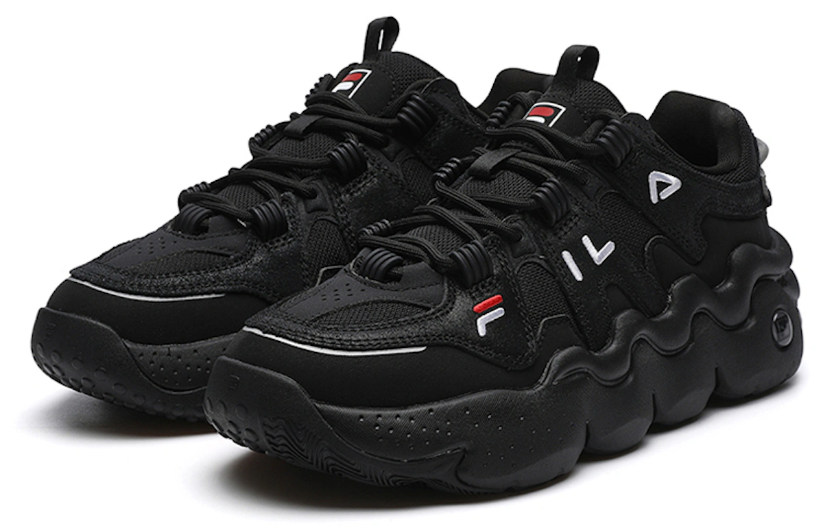 (Women) FILA Retro Basketball Shoes Black