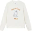 Order (W) FILA 復古貓咪印花淺米色長袖休閒上衣 F11W348210F-IV