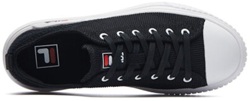 (W) 휠라 패션 코트 로우탑 스니커즈 블랙 F12W134343FBK Lookbook (W) 휠라 패션 코트 로우탑 스니커즈 블랙 F12W134343FBK