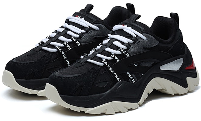 (W) Sneakers FILA Heritage-FHT Low Chunky Hitam F12W124164FBG Order (W) Sneakers FILA Heritage-FHT Low Chunky Hitam F12W124164FBG