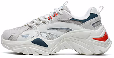 (Women) FILA Heritage-FHT Low-Top Daddy Shoes White/Silver F12W124164FWS (Women) FILA Heritage-FHT Low-Top Daddy Shoes White/Silver F12W124164FWS