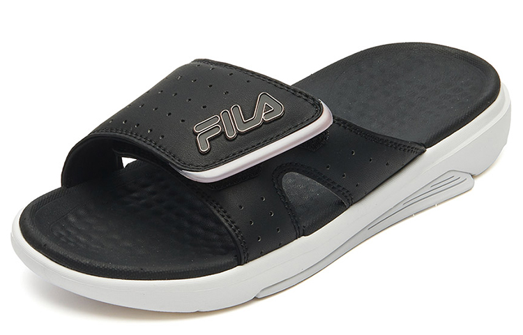 Order Fila 斐樂 遺產系列 FHT 簡約休閒一字型運動拖鞋 女款 黑