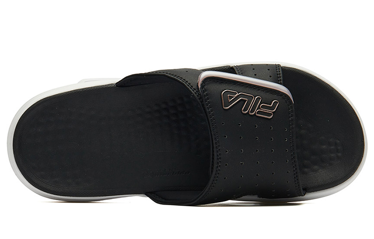 Lookbook Fila 斐樂 遺產系列 FHT 簡約休閒一字型運動拖鞋 女款 黑