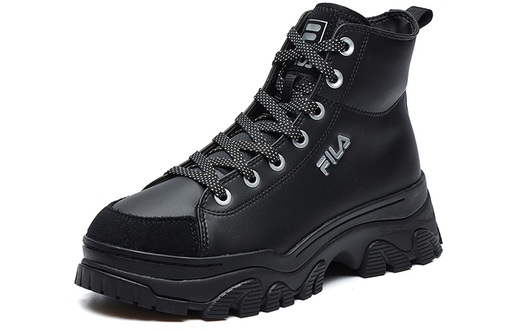 Order (Women) FILA High-Top Leather Work Boot 'Black' F12W144403FBK