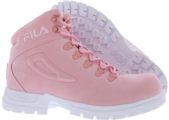(Women) FILA High-Top Outdoor 'Pink-White' 5HM00566-661 Shop (Women) FILA High-Top Outdoor 'Pink-White' 5HM00566-661