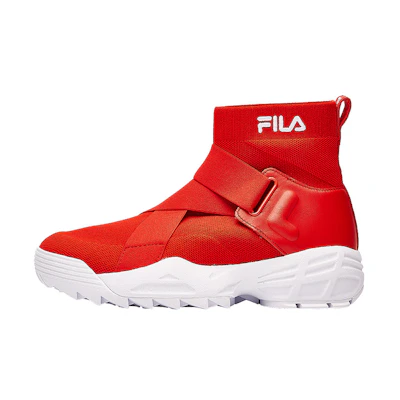 (W) FILA High Top 'White Special Red'