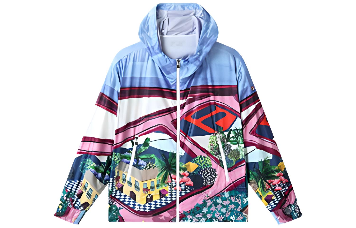 (Women) FILA Hooded Printed Casual Windbreaker Jacket F11W328701F-ZA