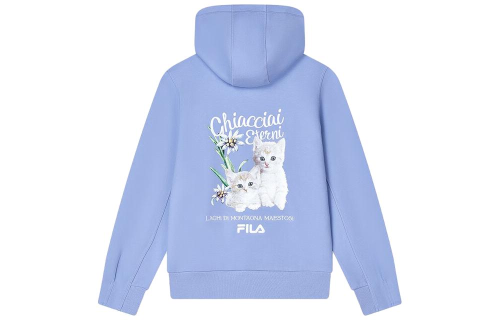 Order (W) FILA貓咪字母印花連帽衫 深紫木槿色 F11W348209F-DP