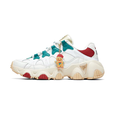 (W) FILA Jagger Retro Running Shoes Ginger White/Brown