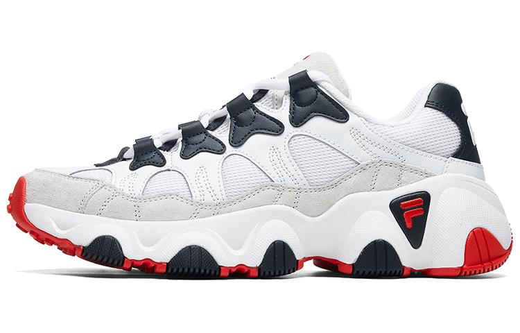 (Women) FILA Jagger low /blue/red 'White' F12W011411FWN
