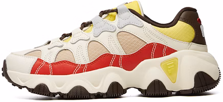 (Women) FILA Jagger Low Running Shoes White/Red/Yellow F12W041419FGM (Women) FILA Jagger Low Running Shoes White/Red/Yellow F12W041419FGM