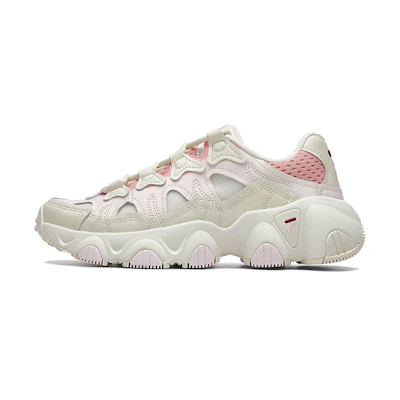 (W) FILA Jagger Retro Running Shoes White/Pink