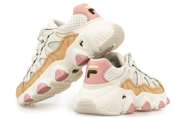 (W) FILA Jagger Running Shoes White/Brown/Pink 圖 3