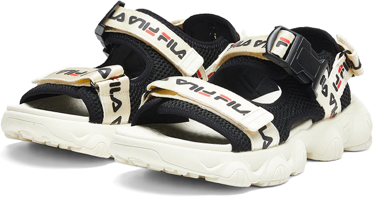 (W) FILA Jagger Sports Sandalen Zwart/Wit F12W024505FBW Order (W) FILA Jagger Sports Sandalen Zwart/Wit F12W024505FBW