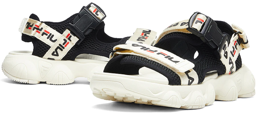 (W) FILA Jagger Sports Sandalen Zwart/Wit F12W024505FBW Lookbook (W) FILA Jagger Sports Sandalen Zwart/Wit F12W024505FBW