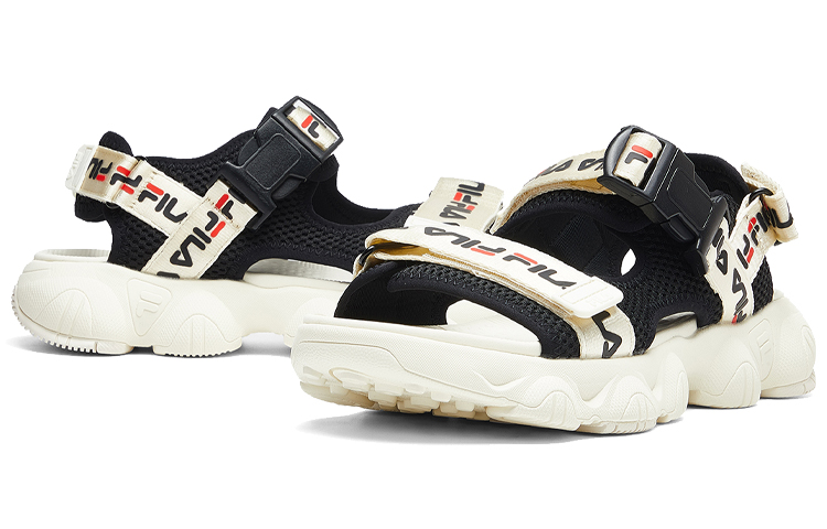 (W) FILA Jagger Sports Sandals Black/White 圖 3