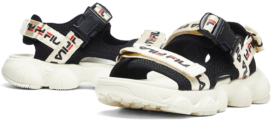 (Women) FILA Jagger Sports Sandals Black/White F12W024505FBW Lookbook (Women) FILA Jagger Sports Sandals Black/White F12W024505FBW