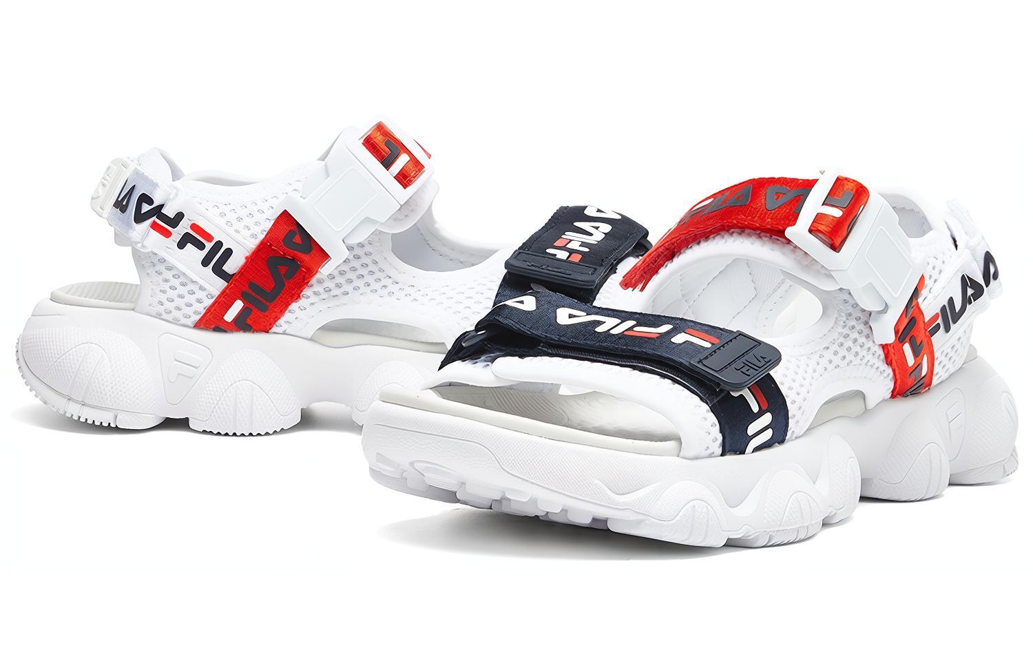 (W) FILA Jagger Sports sandals White/black/red 圖 3