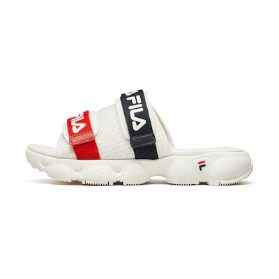 (W) FILA Jagger Sports Slipper WhiteRed/Black