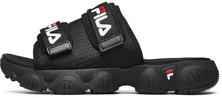 (Women) FILA Jagger Sports Slippers Black F12W024607FBK (Women) FILA Jagger Sports Slippers Black F12W024607FBK