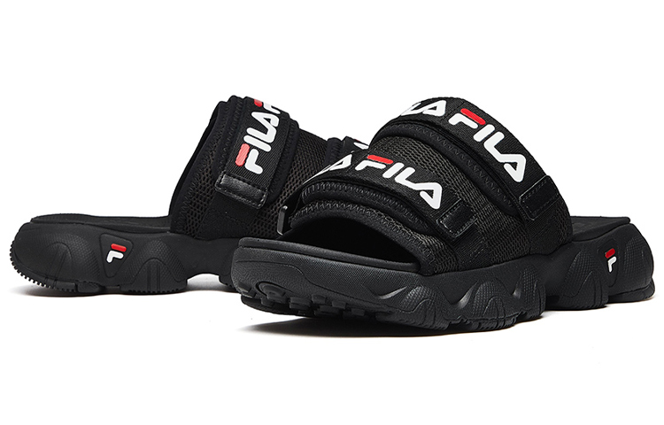 Lookbook (W) FILA 杰格尔运动拖鞋 黑色 F12W024607FBK