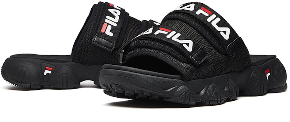 (Women) FILA Jagger Sports Slippers Black F12W024607FBK Lookbook (Women) FILA Jagger Sports Slippers Black F12W024607FBK