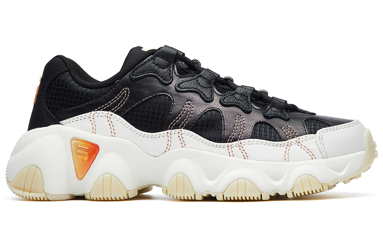 (W) FILA Jagger VNTG Running Shoes Black/White/Yellow 圖 2