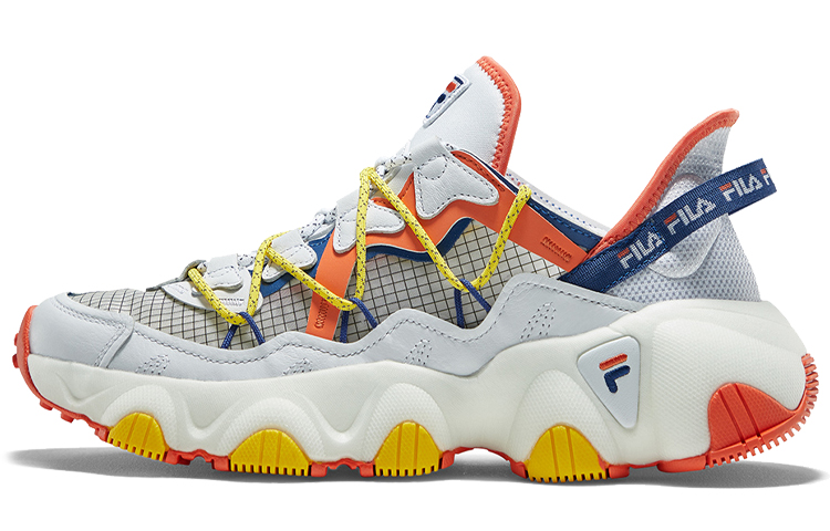 (Women) FILA Jagger VNTG Running Shoes Yellow/White/Orange T12W031105FWN