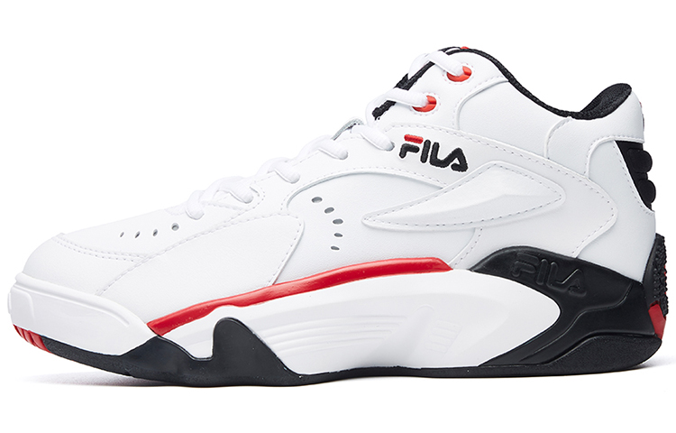 (Women) FILA Janball Mid retro White/Black/Red F12W041216FWB