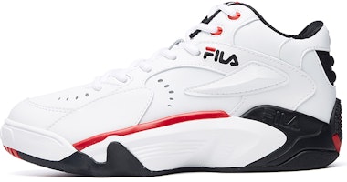 (Women) FILA Janball Mid retro White/Black/Red F12W041216FWB (Women) FILA Janball Mid retro White/Black/Red F12W041216FWB