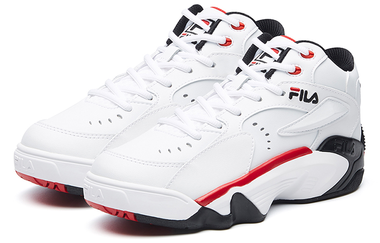 Lookbook (W) FILA Janball Mid Retro Putih/Hitam/Merah F12W041216FWB