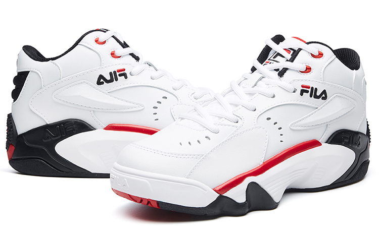 Buy (Women) FILA Janball Mid retro White/Black/Red F12W041216FWB