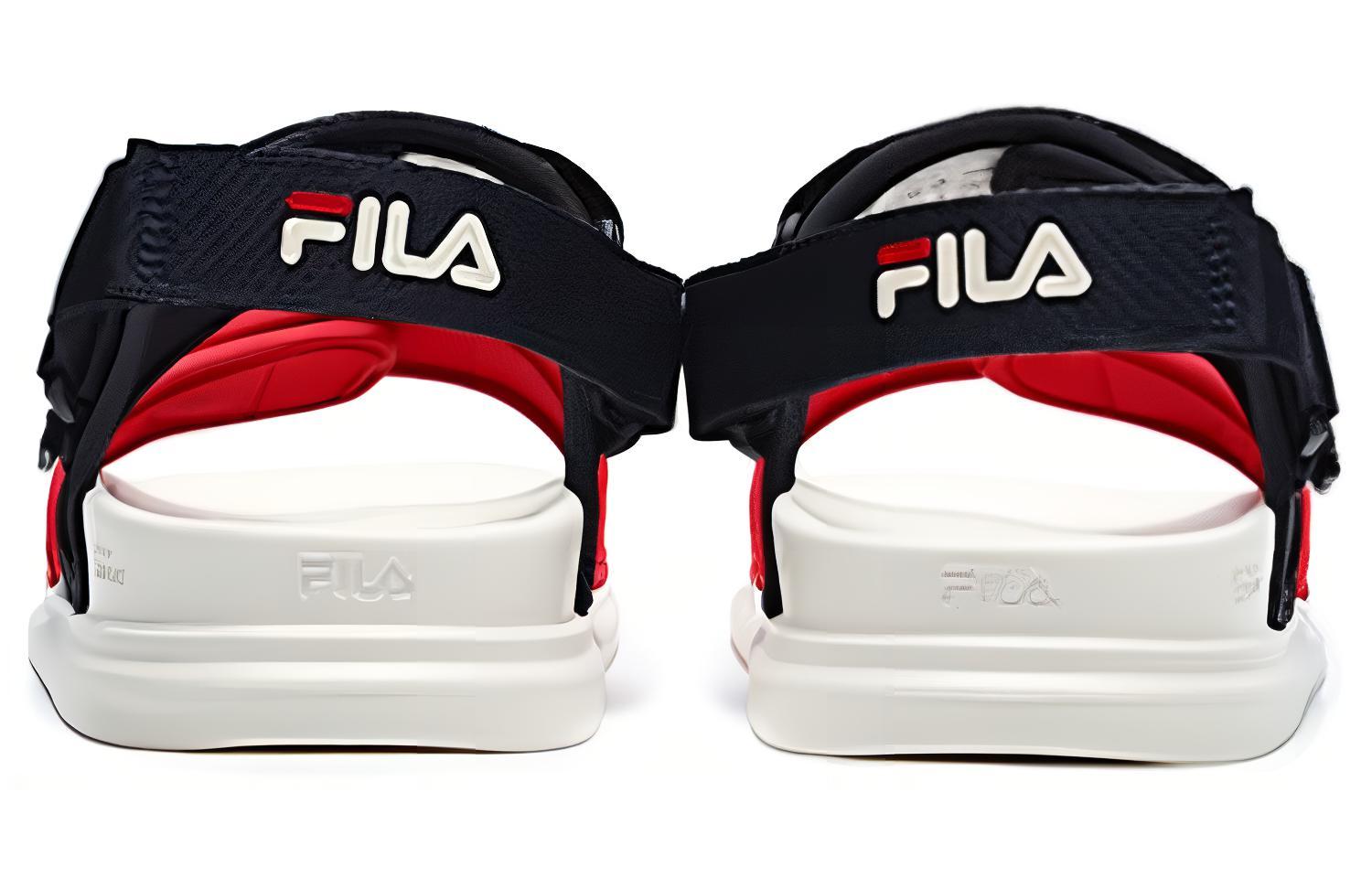Shop (W) FILA Jaya 复古蓝红色运动鞋 F12W226410FNF