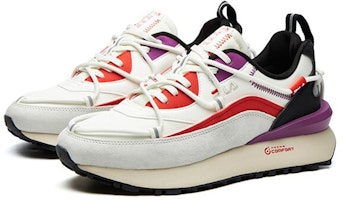 Fila Fusion 斐乐潮牌 Jogger DX 復古低幫跑步鞋 女款 白紫 Lookbook Fila Fusion 斐乐潮牌 Jogger DX 復古低幫跑步鞋 女款 白紫