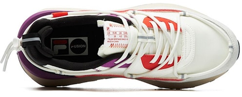 Fila Fusion 斐乐潮牌 Jogger DX 復古低幫跑步鞋 女款 白紫 Shop Fila Fusion 斐乐潮牌 Jogger DX 復古低幫跑步鞋 女款 白紫