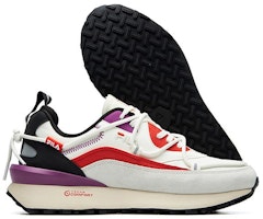 Fila Fusion 斐乐潮牌 Jogger DX 復古低幫跑步鞋 女款 白紫 Details for Fila Fusion 斐乐潮牌 Jogger DX 復古低幫跑步鞋 女款 白紫