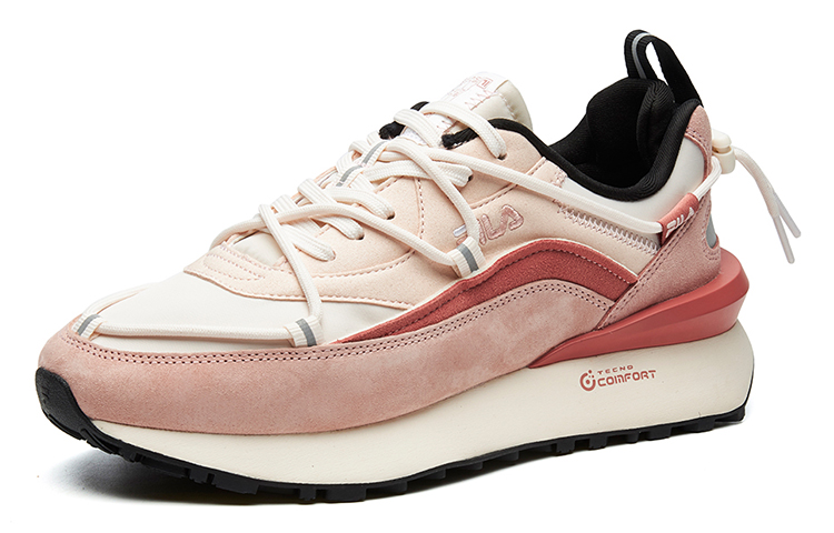 Lookbook (W) FILA 复古低帮粉色慢跑鞋 T12W111108FBM