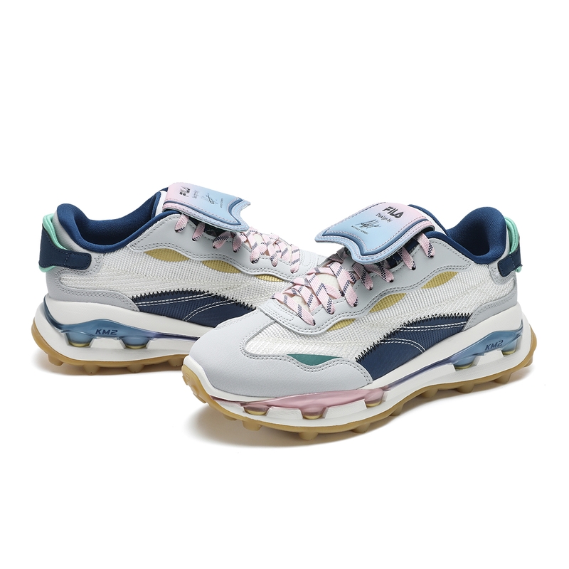 Shop (W) FILA KM2 PO "オリンピック白/月灰" (Orinpikku Shiro/Tsuki Hai) F12W433109FGL