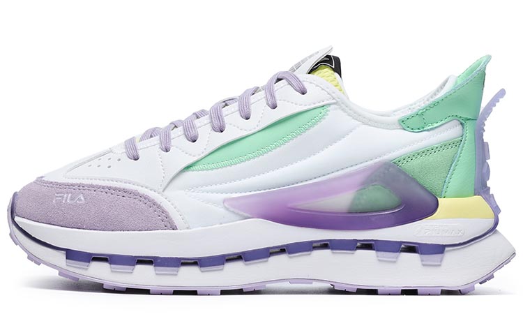 (Women) FILA KM Shoes 'White Purple Aqua' F12W233113FWP