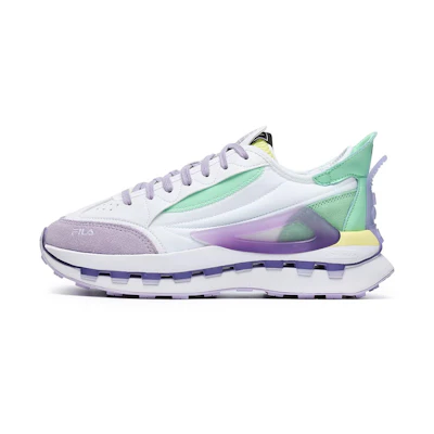 (W) FILA KM Shoes 'White Purple Aqua'