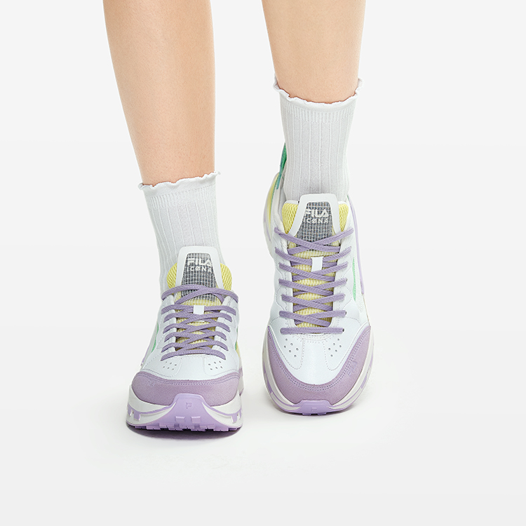 Sizing (W) FILA KM 鞋款 '白紫青' F12W233113FWP