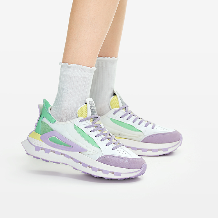 Cheap (W) FILA KM 鞋款 '白紫青' F12W233113FWP