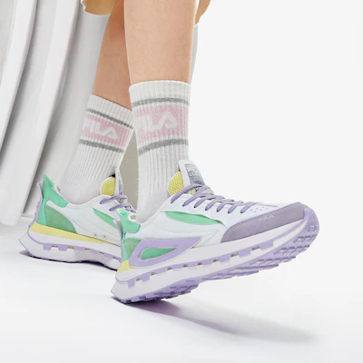 (W) FILA KM 鞋款 '白紫青' F12W233113FWP 1