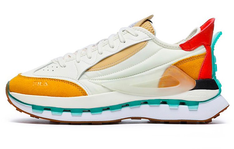 (Women) FILA KM Shoes 'White Yellow Orange' F12W233113FCG