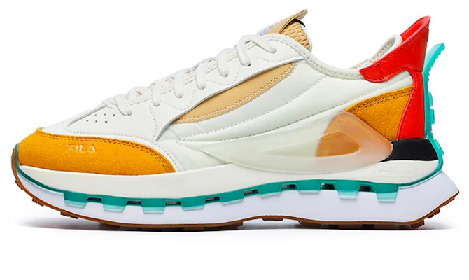 (W) FILA KM 白黄橙色运动鞋 F12W233113FCG Buy (W) FILA KM 白黄橙色运动鞋 F12W233113FCG