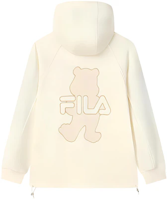 (W) FILA针织连帽外套 背面熊标志 - 奶油白 F11W138579FIV Buy (W) FILA针织连帽外套 背面熊标志 - 奶油白 F11W138579FIV