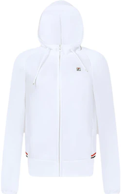 (W) FILA 白色针织休闲连帽夹克 A11W313502F-WT Lookbook (W) FILA 白色针织休闲连帽夹克 A11W313502F-WT