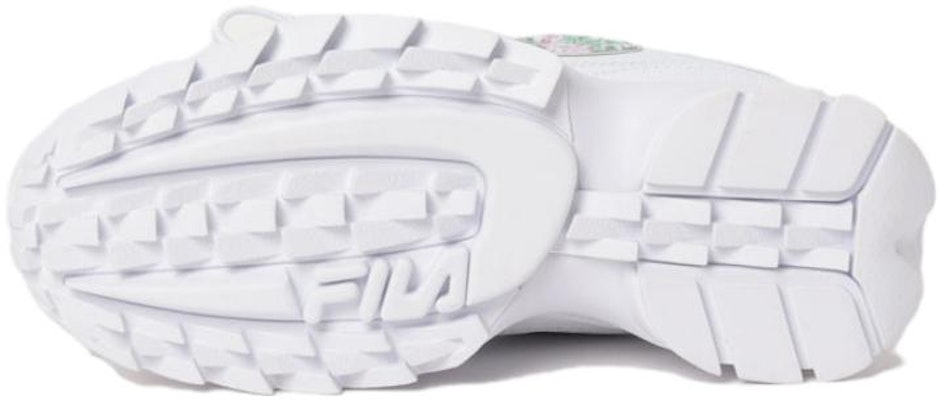 FILA斐樂 女款 Disruptor II Laura Ashley 潮流舒適百搭 防滑減震耐磨 低幫 跑步鞋 白色 Purchase FILA斐樂 女款 Disruptor II Laura Ashley 潮流舒適百搭 防滑減震耐磨 低幫 跑步鞋 白色