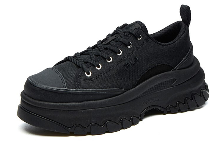 Lookbook (Women) FILA Lava Canvas Low Top 'Black Non-Slip Breathable' F12W124155FBK