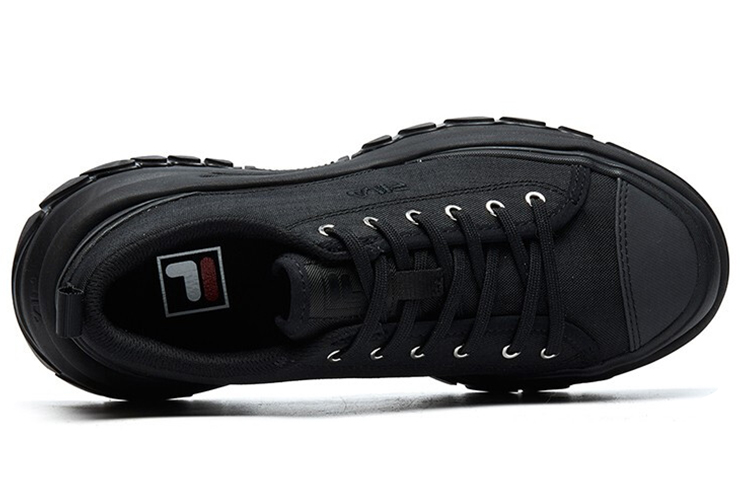 Purchase (Women) FILA Lava Canvas Low Top 'Black Non-Slip Breathable' F12W124155FBK
